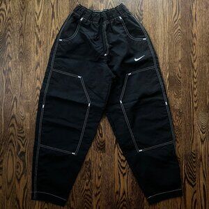 Nike Black with White Stitch Accent Drawstring Pants